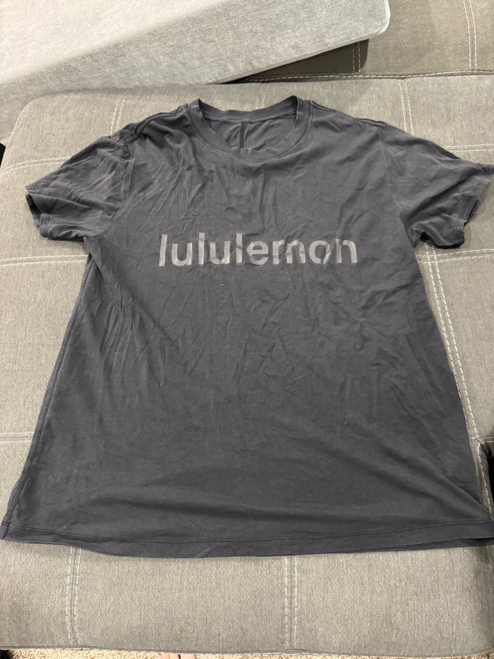 lululemon athletica Women’s Black Logo Short Sleeve Tee
